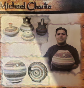 NAVAJO ETCHWARE POTTERY - SEED POT - MICHAEL CHARLIE