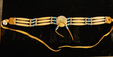 Load image into Gallery viewer, BONE CHOKER 3 STRAND - STERLING &amp; GLASS BEADS
