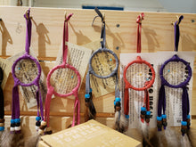 Load image into Gallery viewer, 2&quot; DREAMCATCHERS - available in multiple colors- Bead Colors May Vary
