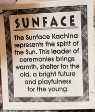 Load image into Gallery viewer, SUNFACE KACHINA - 9&quot;
