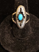 Load image into Gallery viewer, TURQUOISE SHADOWBOX RING - NAVAJO
