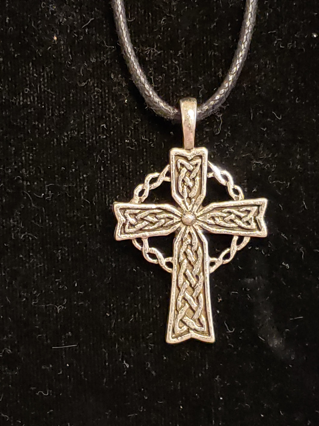 PEWTER NECKLACE  - CELTIC CROSS