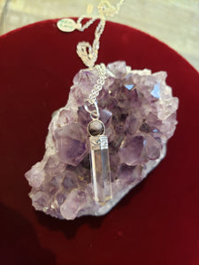 DOUBLE CRYSTAL POINT NECKLACE