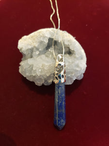 LAPIS CRYSTAL POINT NECKLACE