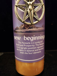 WICCA CANDLE SERIES  - NEW BEGINNINGS