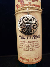 Load image into Gallery viewer, CELTIC VISIONS CANDLE SERIES - TRISKELE SHIELD
