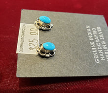 Load image into Gallery viewer, TURQUOISE Mini Post Earrings
