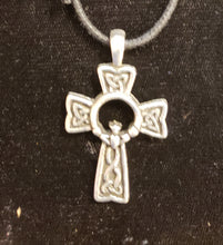 Load image into Gallery viewer, PEWTER NECKLACE  - CLADDAGH CROSS
