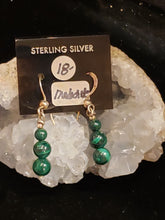 Load image into Gallery viewer, MALACHITE EARRINGS
