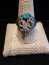 Load image into Gallery viewer, TURQUOISE EAGLE RING - SIZE 12.5
