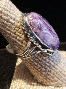 CHAROITE RING - SIZE 8 - OVAL SHAPED