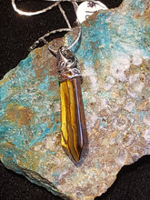 Load image into Gallery viewer, TIGER EYE POINT NECKLACE
