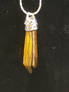 TIGER EYE POINT NECKLACE