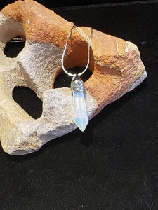 OPALITE CRYSTAL POINT NECKLACE