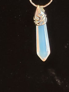 OPALITE CRYSTAL POINT NECKLACE