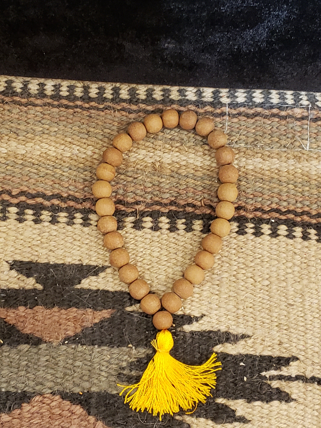 NATURAL SANDALWOOD MALA  BRACELET 8MM