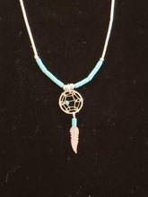 Load image into Gallery viewer, TURQUOISE DREAMCATCHER NECKLACE &amp; EARRING SET
