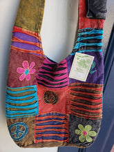 Load image into Gallery viewer, MONK BAG - PEACE /FLOWERS/OM
