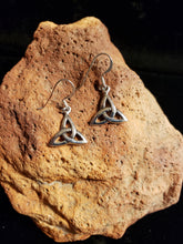Load image into Gallery viewer, CELTIC EARRINGS  - TRISKELE - STERLING SILVER
