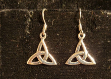 Load image into Gallery viewer, CELTIC EARRINGS  - TRISKELE - STERLING SILVER
