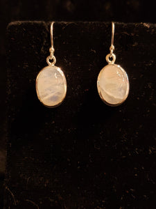 MOONSTONE OVAL EARRINGS