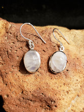 Load image into Gallery viewer, MOONSTONE OVAL EARRINGS
