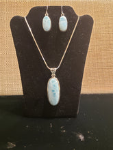 Load image into Gallery viewer, LARIMAR NECKLACE &amp; EARRINGS
