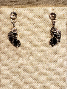 ONYX EARRINGS  - POST STYLE