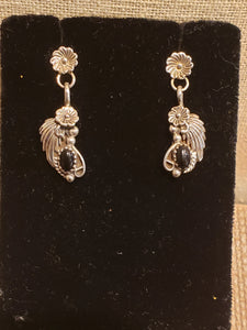 ONYX EARRINGS  - POST STYLE