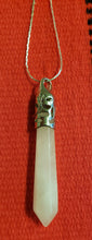 Load image into Gallery viewer, ROSE QUARTZ CRYSTAL POINT NECKLACE
