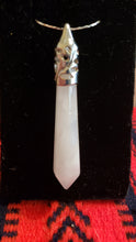 Load image into Gallery viewer, ROSE QUARTZ CRYSTAL POINT NECKLACE
