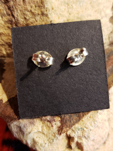 TURQUOISE MINI POST EARRINGS  - DIAMOND SHAPED