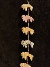 Load image into Gallery viewer, NAVAJO HANDCARVED BUFFALO FETISH NECKLACE
