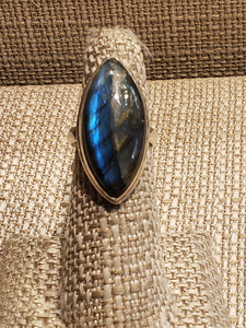 LABRADORITE RING -SIZE 7