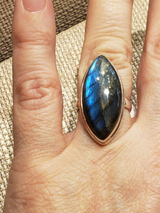 LABRADORITE RING -SIZE 7