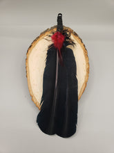 Load image into Gallery viewer, DOUBLE SMUDGING FEATHERS - IMITATION CROW
