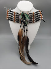 Load image into Gallery viewer, 5 STRAND HORN &amp; ABALONE CHOKER
