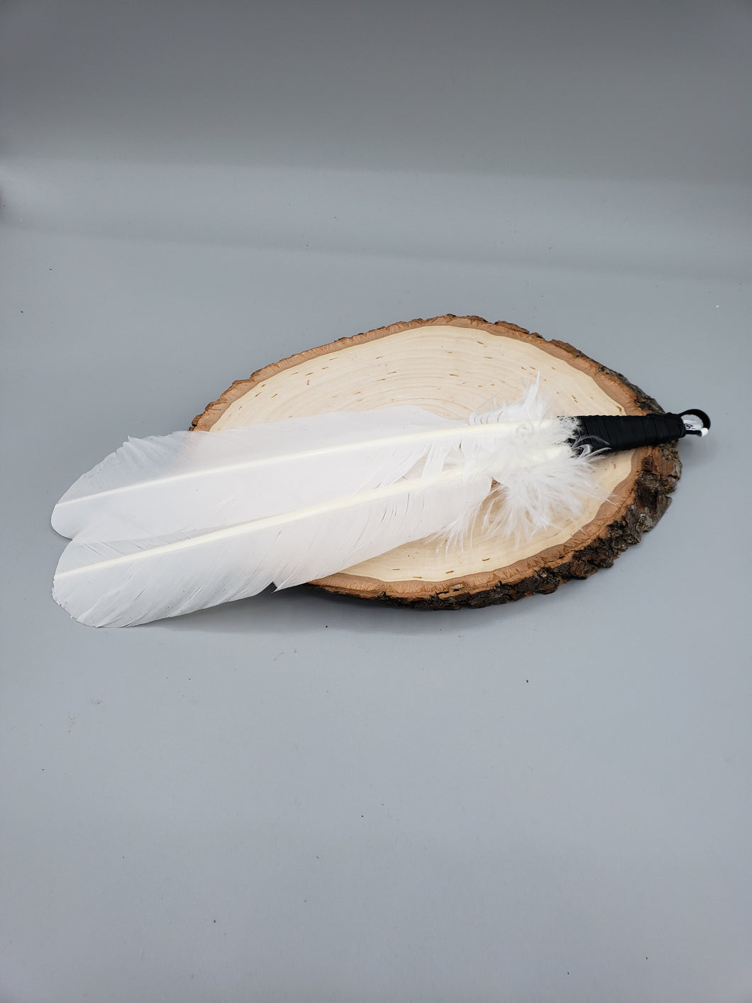 DOUBLE SMUDGING FEATHER - WHITE