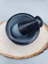 Load image into Gallery viewer, BLACK CARVED MORTAR &amp; PESTLE
