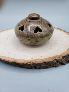 SOAPSTONE BURNER WITH LID