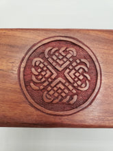 Load image into Gallery viewer, CARVED WOODEN BOX - CELTIC KNOT
