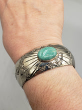 Load image into Gallery viewer, GREEN TURQUOISE CUFF BRACELET - KIRK SMITH
