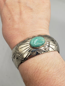 GREEN TURQUOISE CUFF BRACELET - KIRK SMITH