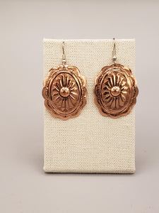 COPPER CONCHO EARRINGS - LAURA WILLIE