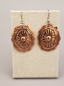 COPPER CONCHO EARRINGS - LAURA WILLIE