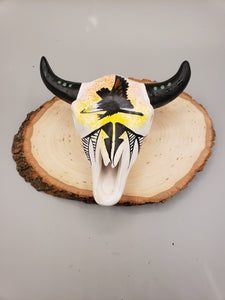 EAGLE HANDPAINTED SKULL POTTERY - PHILIP NEZ