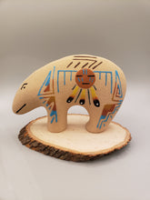 Load image into Gallery viewer, SANDPAINTED MEDICINE BEAR POTTERY - SARAFINA BENALLY
