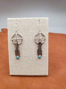 TURQUOISE MEDICINE SHIELD EARRINGS- SHARON McCARTHY