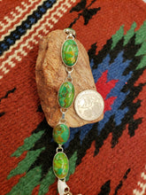 Load image into Gallery viewer, GREEN COPPER TURQUOISE PENDANT- EARRINGS-BRACELET SET
