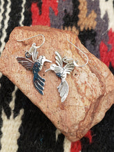 Load image into Gallery viewer, HUMMINGBIRD EARRINGS - STERLING SILVER
